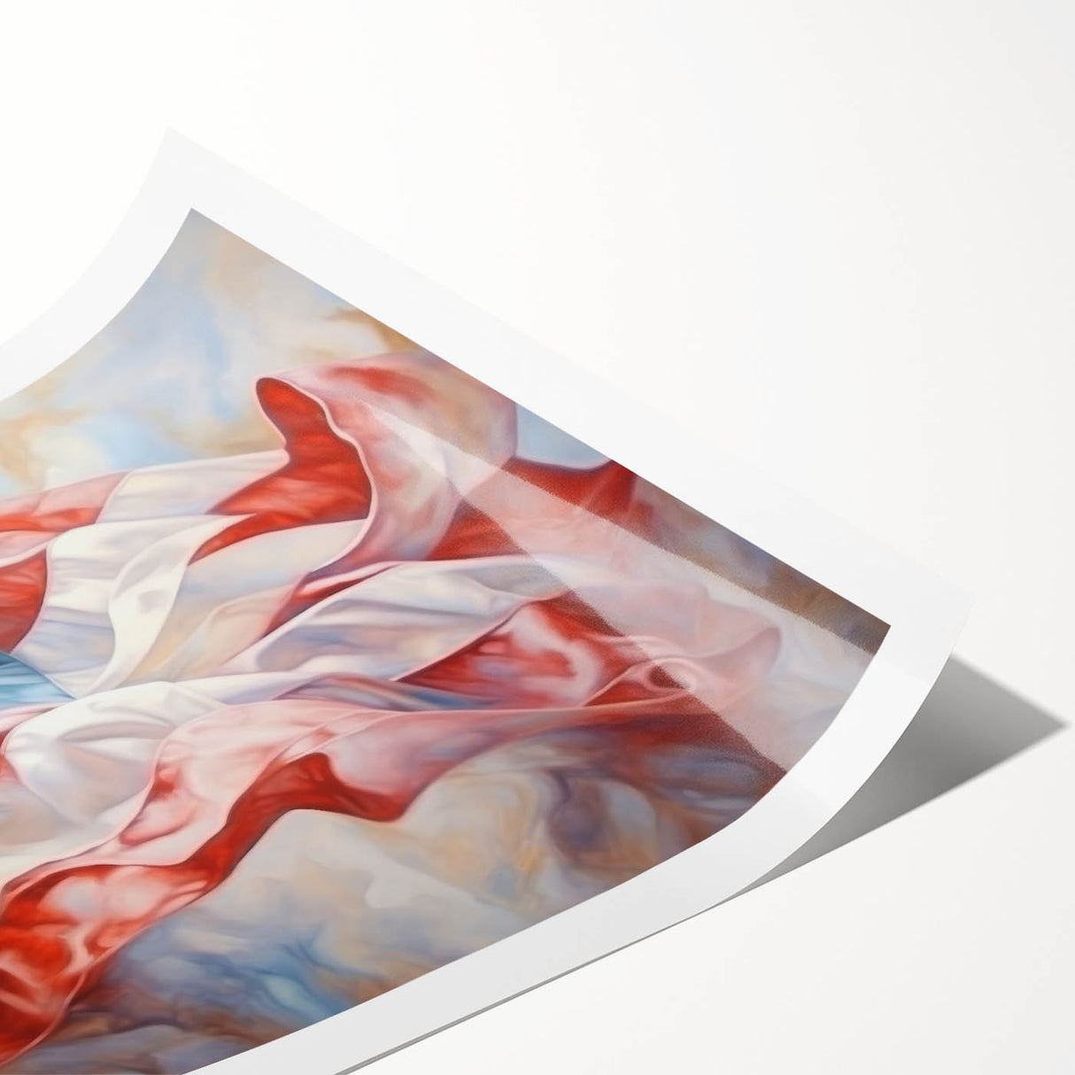 Waving American Flag - Independence Day Wall Art for Patriotic Decor