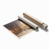 Glowing Christmas Tree in the City – Christmas Wall Hangings