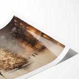 Glowing Christmas Tree in the City – Christmas Wall Hangings