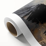 Ravens in Battle Halloween Wall Art - Gothic Oil Painting Decor