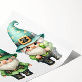 St. Patrick’s Day Gnome Trio - Irish Leprechaun Wall Art