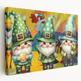 St. Patrick’s Day Gnome Trio - Irish Leprechaun Wall Art
