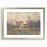 Autumn at the Edge of a City - Tranquil Landscape by László Mednyánszky