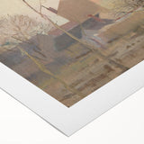 Autumn at the Edge of a City - Tranquil Landscape by László Mednyánszky