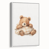 Sleeping Teddy Bear Nursery Wall Art – Baby Room Decor Prints