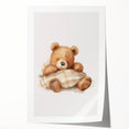Sleeping Teddy Bear Nursery Wall Art – Baby Room Decor Prints