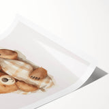 Sleeping Teddy Bear Nursery Wall Art – Baby Room Decor Prints