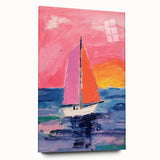 Sailboat Kids Room Wall Art – Acrylic Glass Art for Kids Rooms
