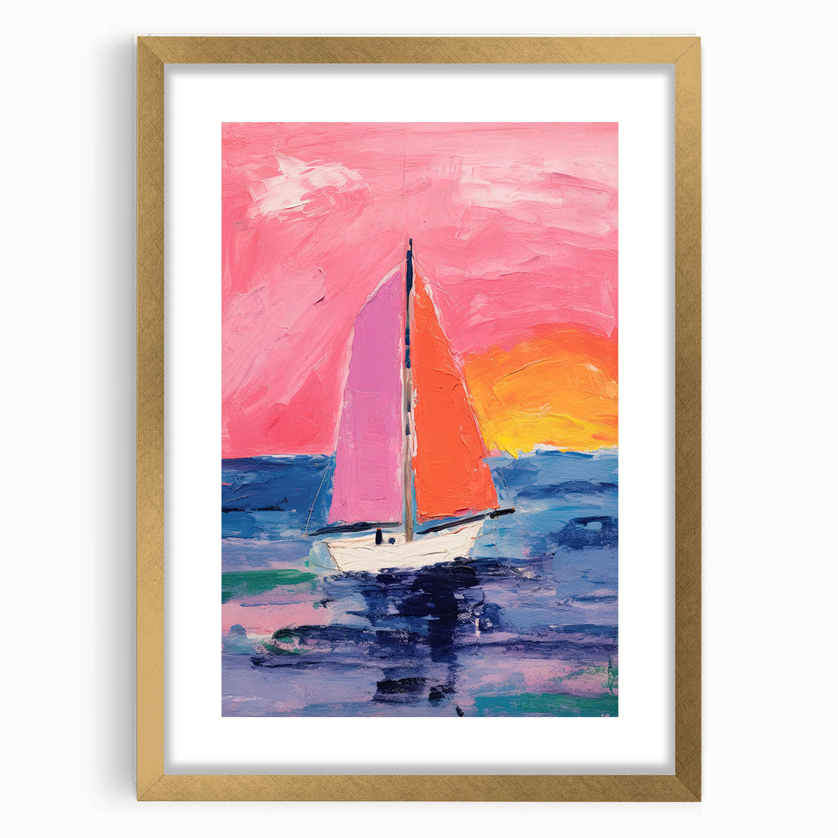 Sailboat Kids Room Wall Art – Acrylic Glass Art for Kids Rooms