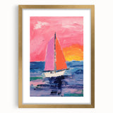 Sailboat Kids Room Wall Art – Acrylic Glass Art for Kids Rooms