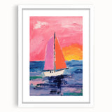 Sailboat Kids Room Wall Art – Acrylic Glass Art for Kids Rooms