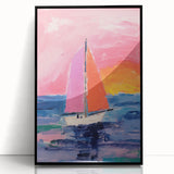 Sailboat Kids Room Wall Art – Acrylic Glass Art for Kids Rooms