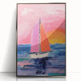 Sailboat Kids Room Wall Art – Acrylic Glass Art for Kids Rooms