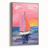 Sailboat Kids Room Wall Art – Acrylic Glass Art for Kids Rooms