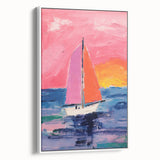 Sailboat Kids Room Wall Art – Acrylic Glass Art for Kids Rooms