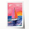Sailboat Kids Room Wall Art – Acrylic Glass Art for Kids Rooms