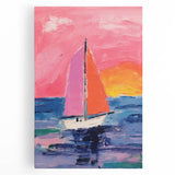 Sailboat Kids Room Wall Art – Acrylic Glass Art for Kids Rooms