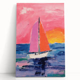 Sailboat Kids Room Wall Art – Acrylic Glass Art for Kids Rooms