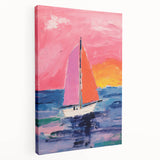 Sailboat Kids Room Wall Art – Acrylic Glass Art for Kids Rooms