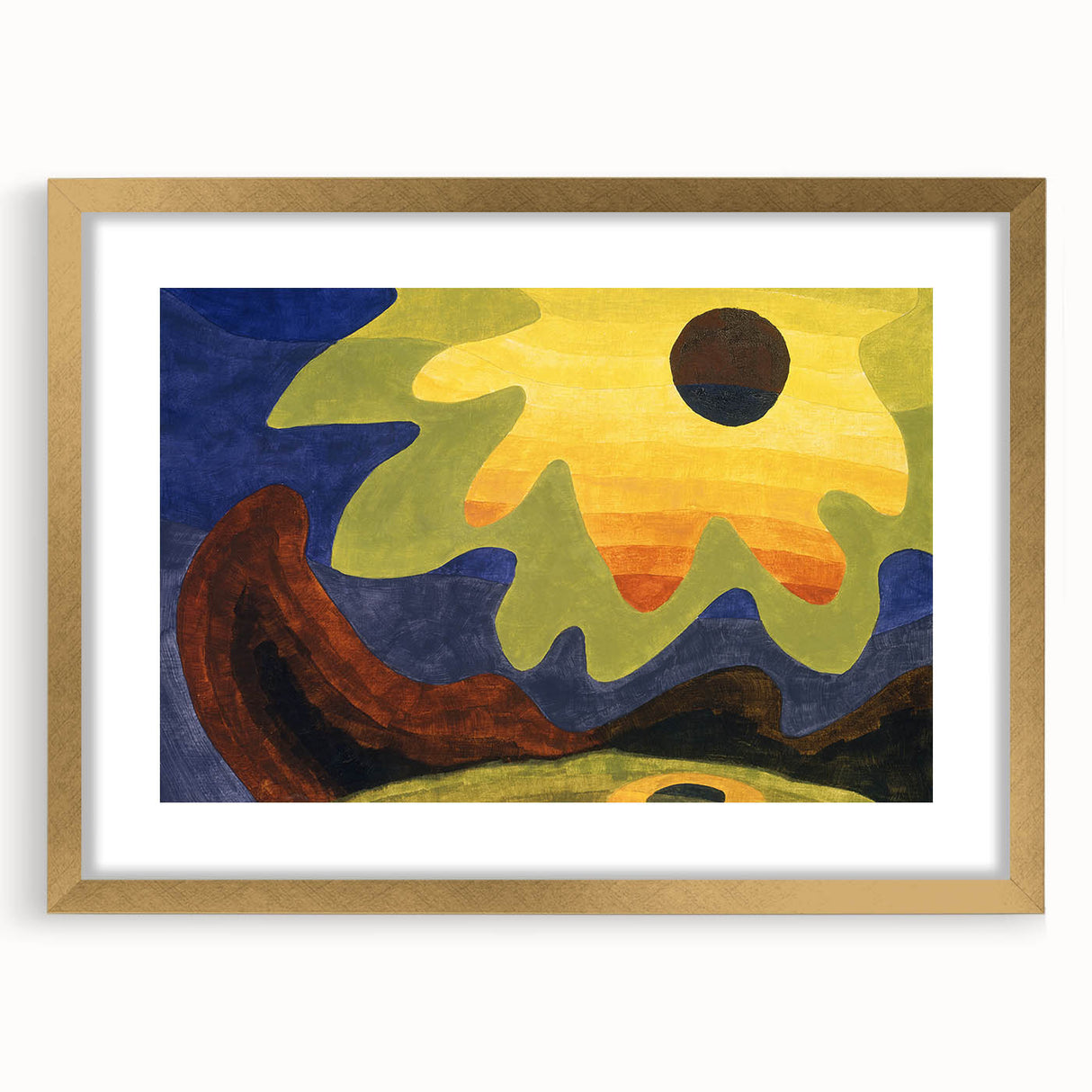Abstract Sun Landscape - Vibrant Modern Art Print by Arthur Dove