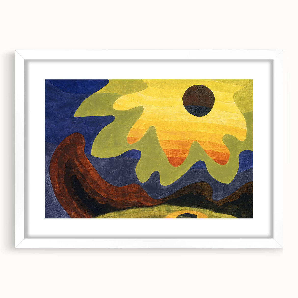 Abstract Sun Landscape - Vibrant Modern Art Print by Arthur Dove
