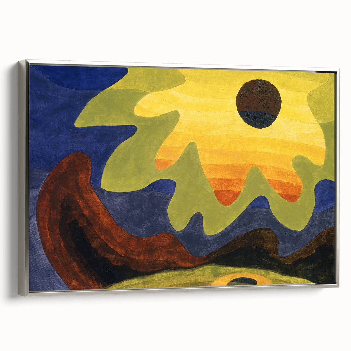 Abstract Sun Landscape - Vibrant Modern Art Print by Arthur Dove