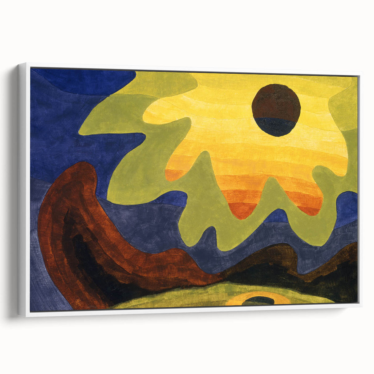 Abstract Sun Landscape - Vibrant Modern Art Print by Arthur Dove