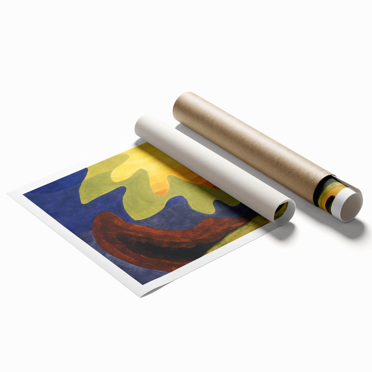 Abstract Sun Landscape - Vibrant Modern Art Print by Arthur Dove