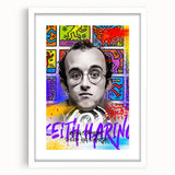 Tropical Paradise Pop Art Wall Art – Bold Yellow, Blue, Red Canvas