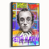 Tropical Paradise Pop Art Wall Art – Bold Yellow, Blue, Red Canvas