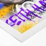 Tropical Paradise Pop Art Wall Art – Bold Yellow, Blue, Red Canvas