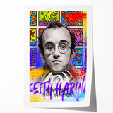 Tropical Paradise Pop Art Wall Art – Bold Yellow, Blue, Red Canvas