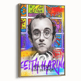 Tropical Paradise Pop Art Wall Art – Bold Yellow, Blue, Red Canvas