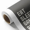 Eat Sleep Game Repeat Typography Art – Gamer Wall Decor