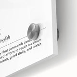 Inspirational Typography Art Print - Talent Motivational Quote Canvas