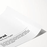 Inspirational Typography Art Print - Talent Motivational Quote Canvas