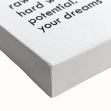 Inspirational Typography Art Print - Talent Motivational Quote Canvas