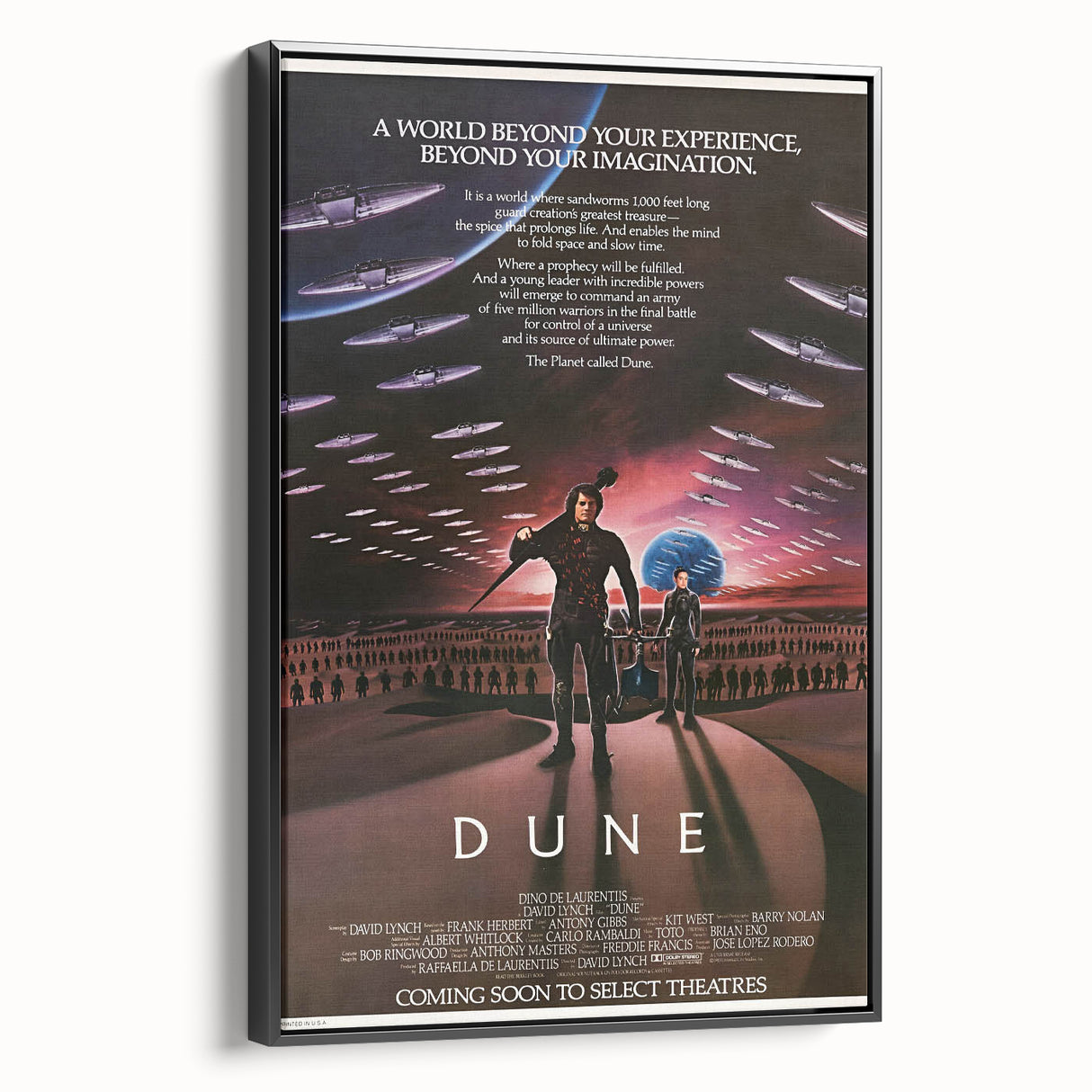 Retro Wall Art - Dune Vintage Sci-Fi Movie Poster