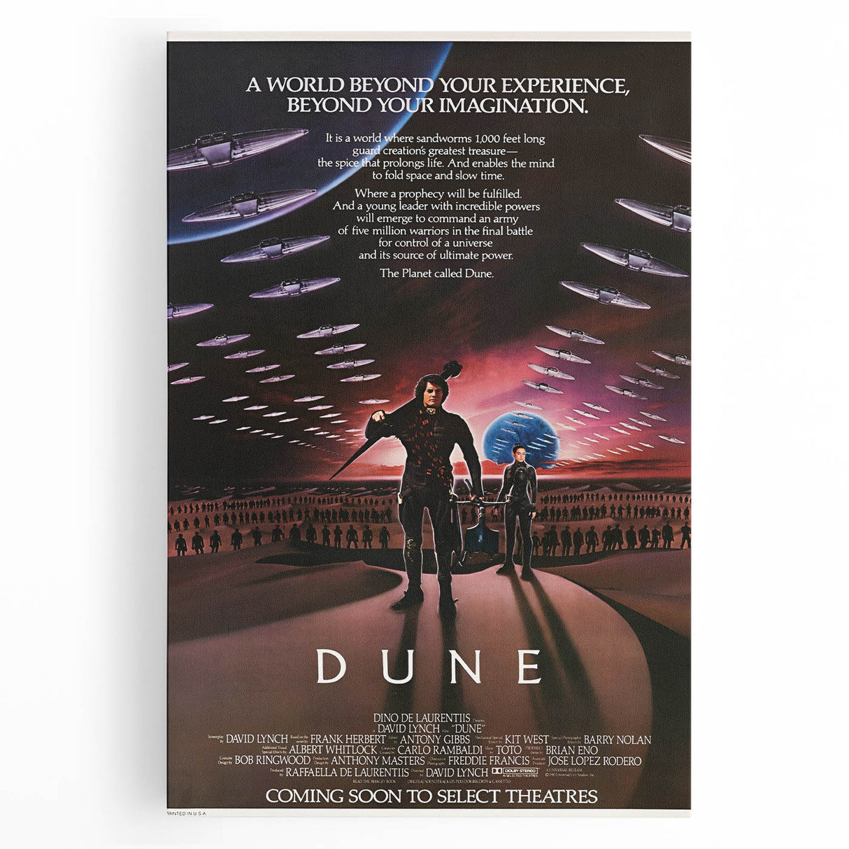 Retro Wall Art - Dune Vintage Sci-Fi Movie Poster