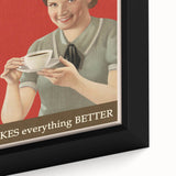 Vintage Retro Coffee Poster Art - Nostalgic Retro Wall Art