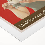 Vintage Retro Coffee Poster Art - Nostalgic Retro Wall Art