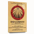 Bad Company Burnin' Through America Poster – Retro Rock Art