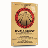 Bad Company Burnin' Through America Poster – Retro Rock Art