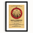 Bad Company Burnin' Through America Poster – Retro Rock Art