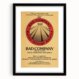 Bad Company Burnin' Through America Poster – Retro Rock Art