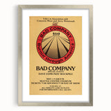 Bad Company Burnin' Through America Poster – Retro Rock Art