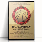 Bad Company Burnin' Through America Poster – Retro Rock Art