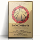 Bad Company Burnin' Through America Poster – Retro Rock Art