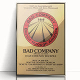 Bad Company Burnin' Through America Poster – Retro Rock Art