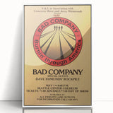 Bad Company Burnin' Through America Poster – Retro Rock Art